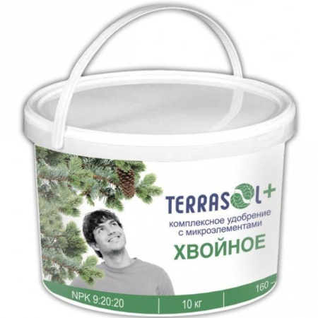Удобрение сухое "Террасол"минеральное Хвойное  с микроэлементами 10 кг
