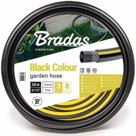 Шланг садовый армир.  BLACK COLOR 1/2 20 м