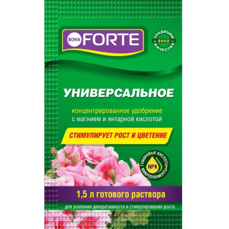 Удобрение Bona Forte Здоровье Жидкое органо-минеральное удобрение универсальное 10 мл