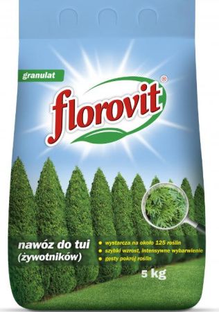 Удобрение Флоровит для туй гранулированное 5 кг, мешок