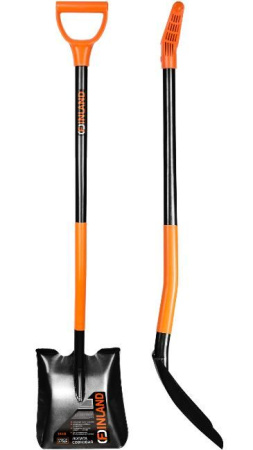 1616 FINLAND Лопата цельнометаллическая совковая с пластиковой ручкой