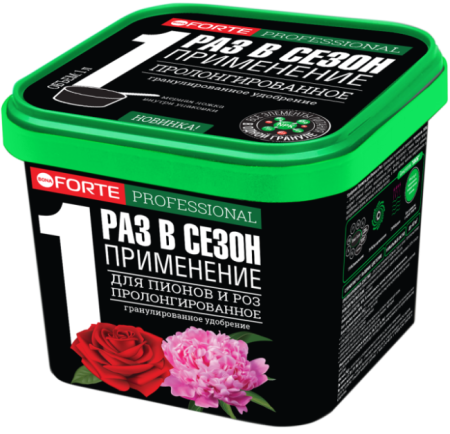 Удобрение Bona Forte гранулир. пролонгир. для пионов и роз с биодоступным кремнием, ведро 1 л