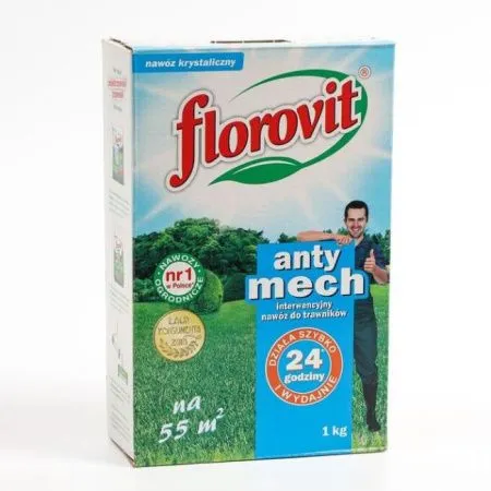 Удобрение Флоровит для газона Анти мох гранулир. 1 кг